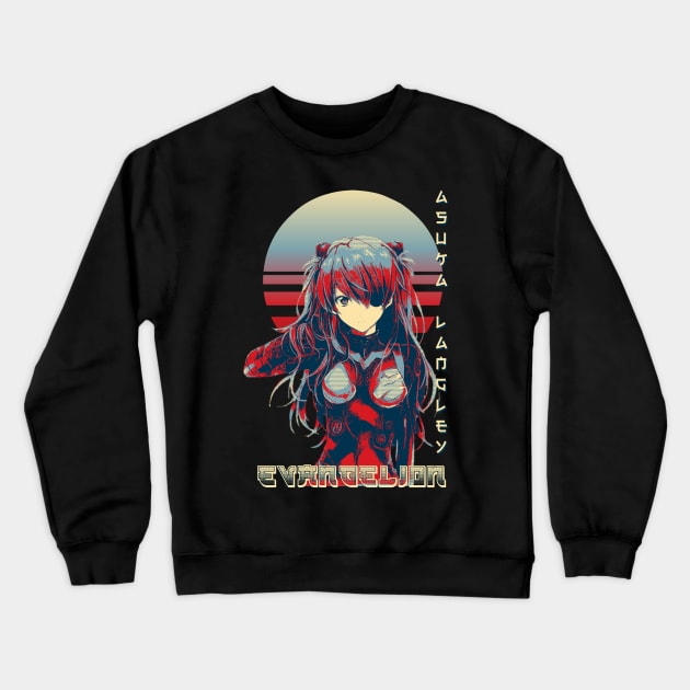 Asuka Langley Crewneck Sweatshirt by Retrostyle